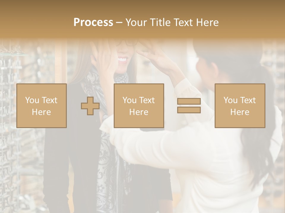 Caucasian Looking Casual PowerPoint Template