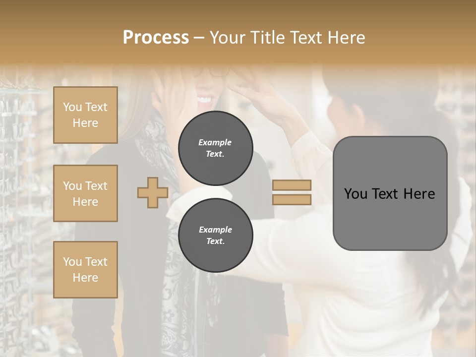 Caucasian Looking Casual PowerPoint Template