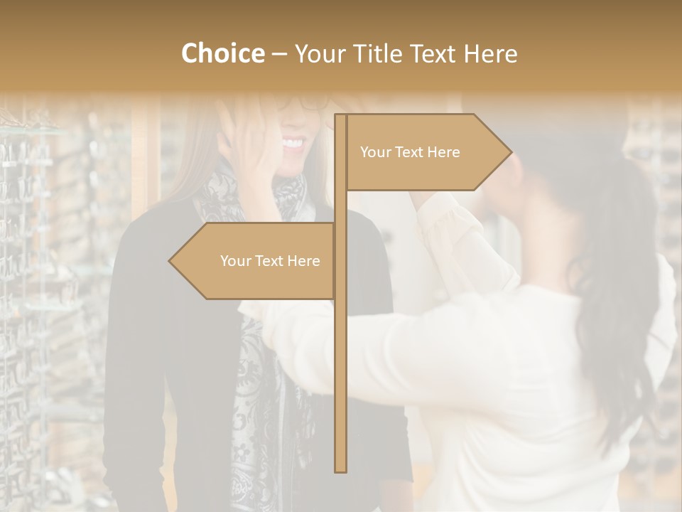 Caucasian Looking Casual PowerPoint Template