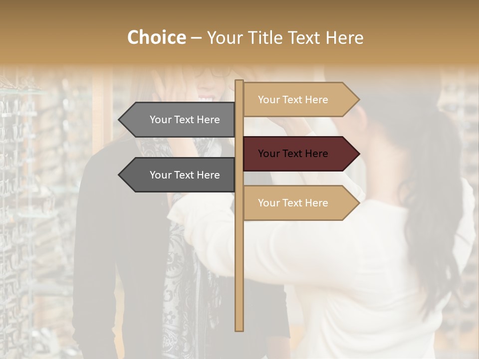 Caucasian Looking Casual PowerPoint Template