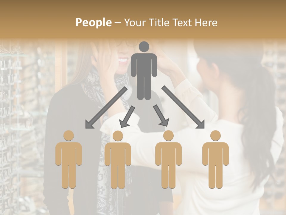 Caucasian Looking Casual PowerPoint Template