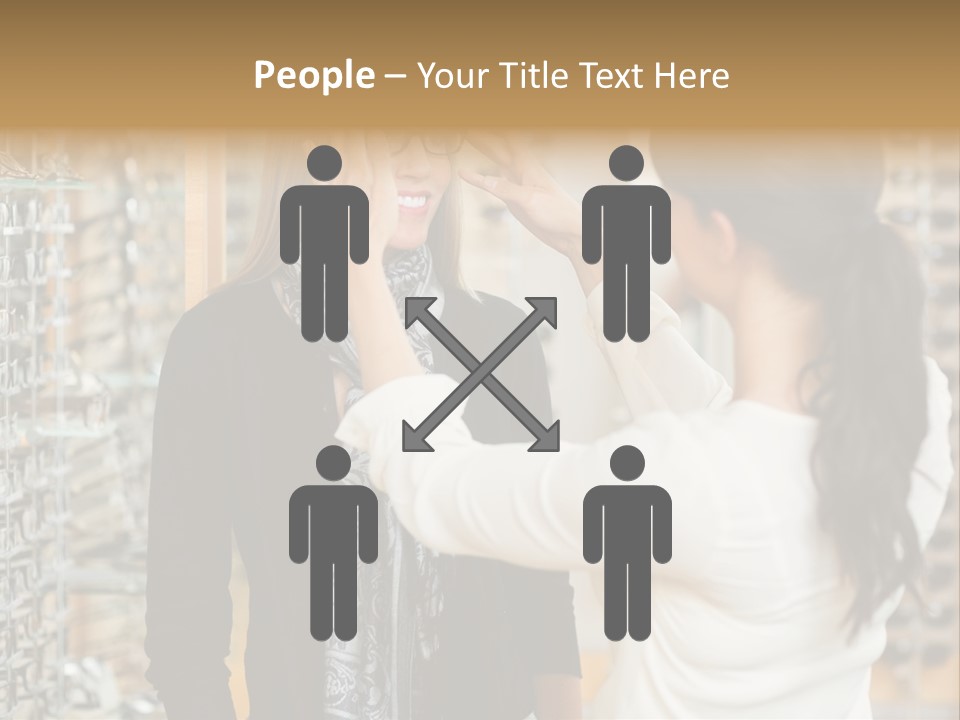 Caucasian Looking Casual PowerPoint Template