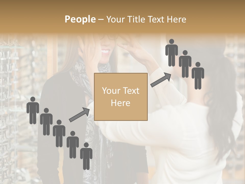 Caucasian Looking Casual PowerPoint Template