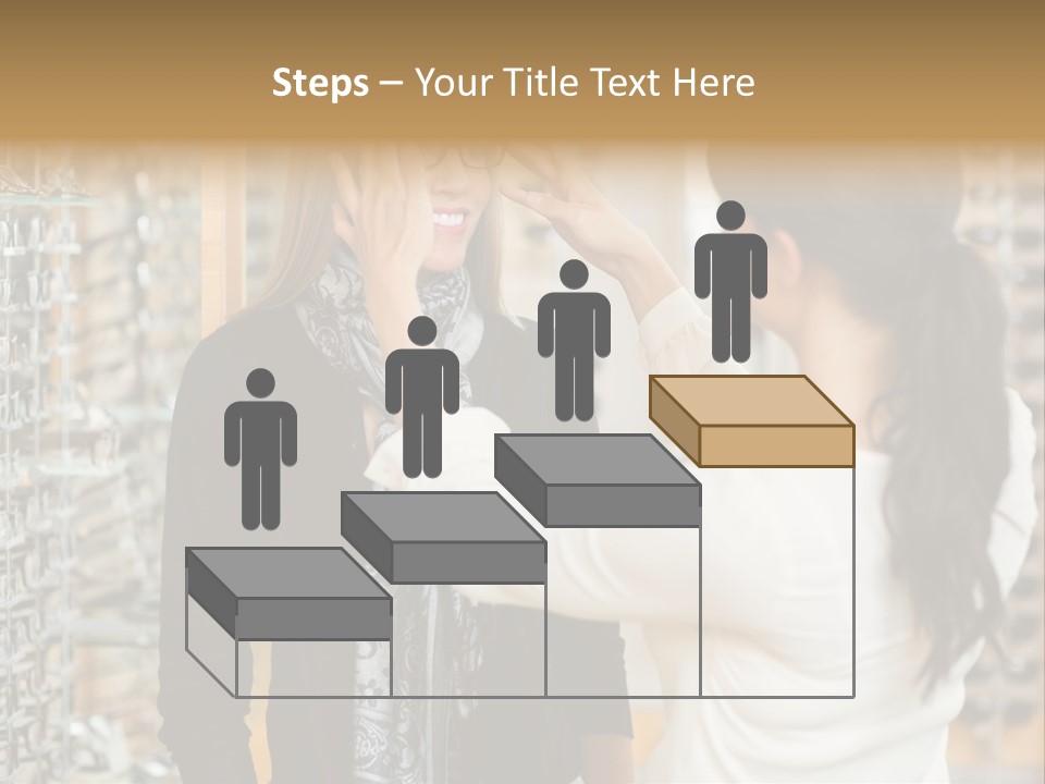 Caucasian Looking Casual PowerPoint Template