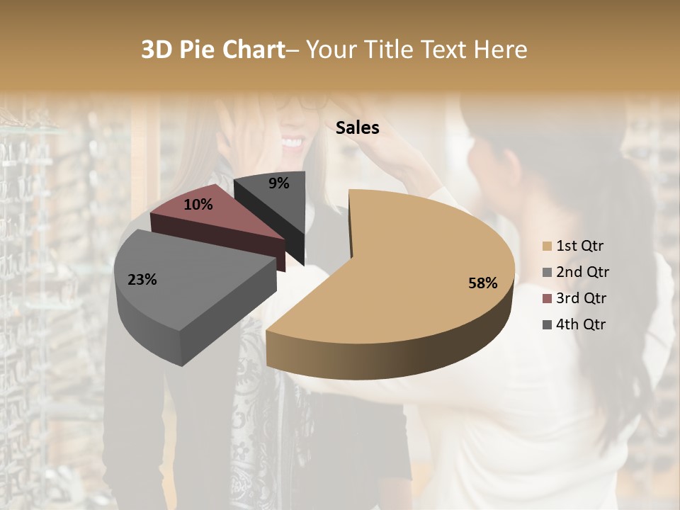 Caucasian Looking Casual PowerPoint Template