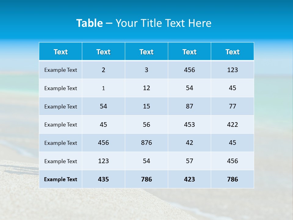 Season Symbol Vacation PowerPoint Template