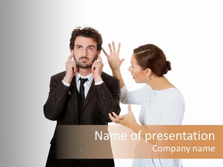 Dispute Ethnic Family PowerPoint Template