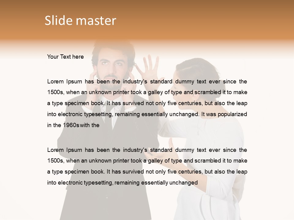 Dispute Ethnic Family PowerPoint Template