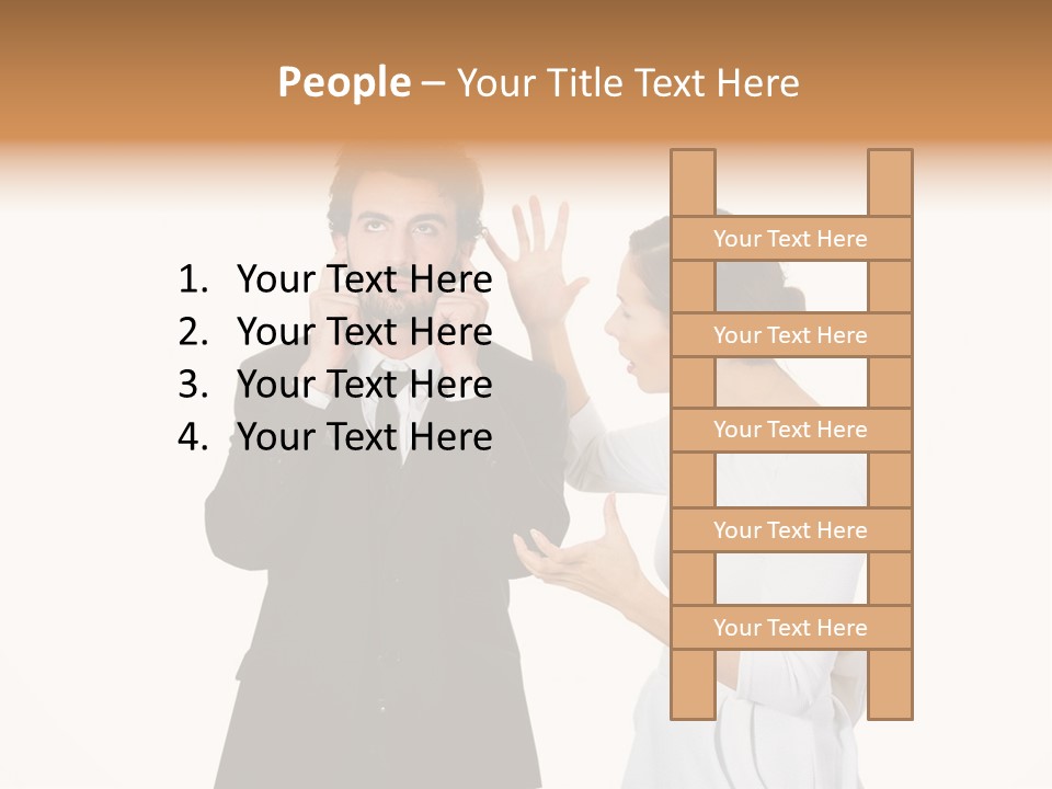 Dispute Ethnic Family PowerPoint Template