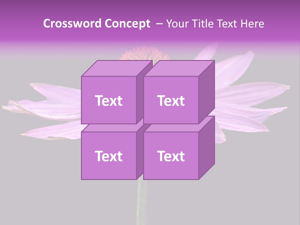 Flora Closeup Green PowerPoint Template