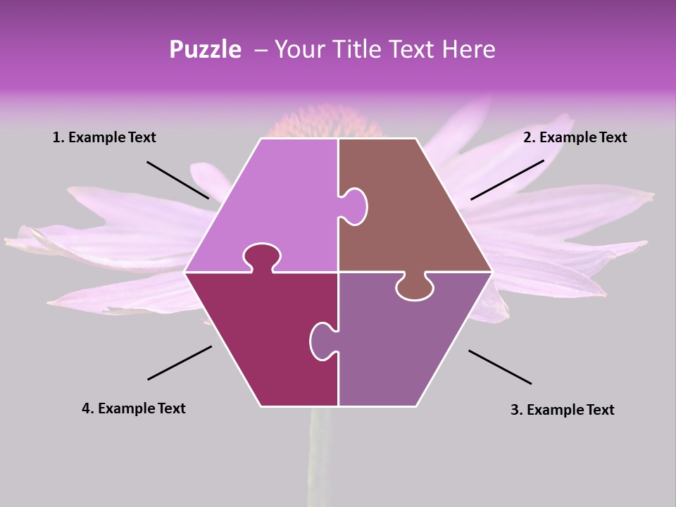 Flora Closeup Green PowerPoint Template