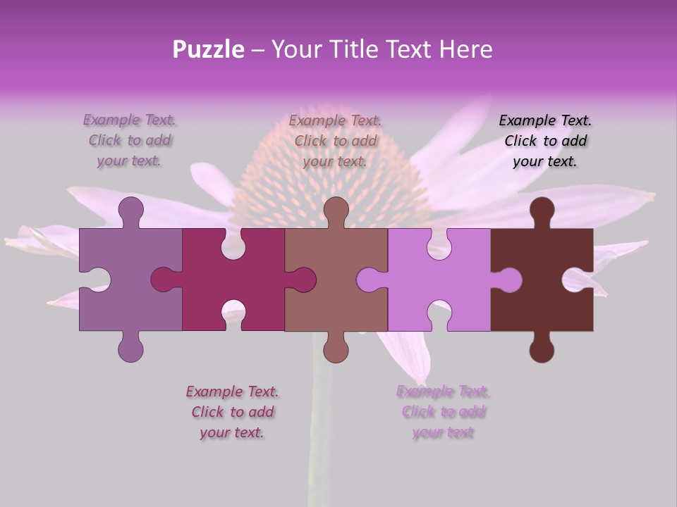 Flora Closeup Green PowerPoint Template