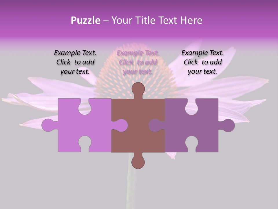 Flora Closeup Green PowerPoint Template