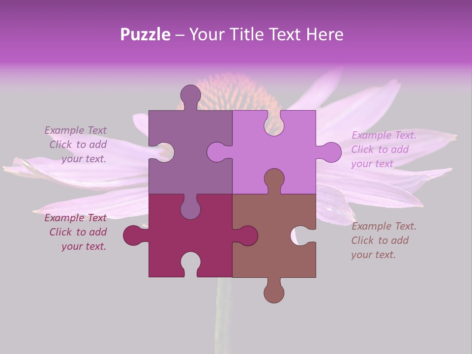 Flora Closeup Green PowerPoint Template