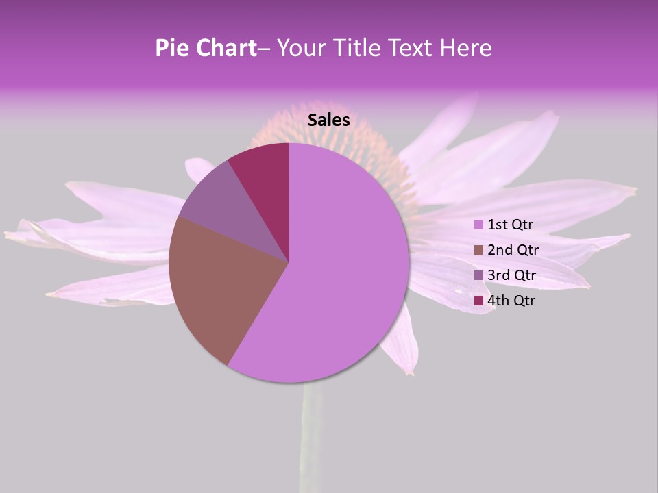 Flora Closeup Green PowerPoint Template