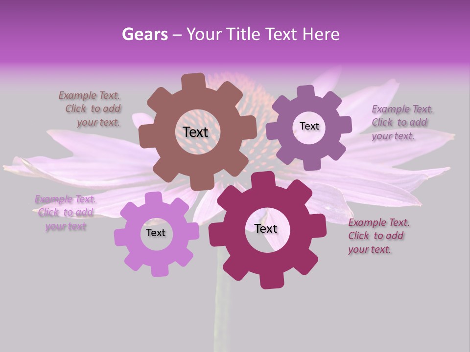 Flora Closeup Green PowerPoint Template