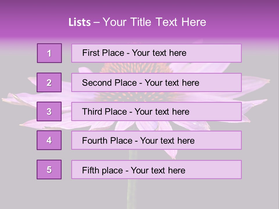 Flora Closeup Green PowerPoint Template
