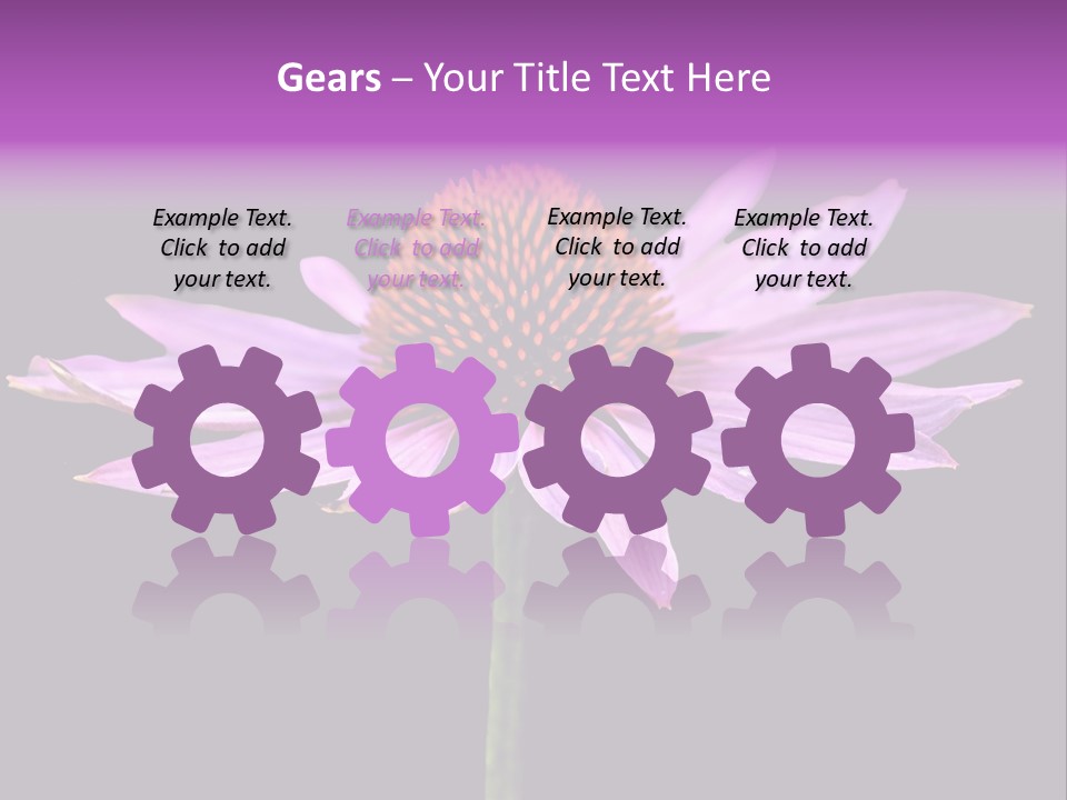 Flora Closeup Green PowerPoint Template