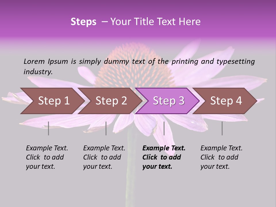 Flora Closeup Green PowerPoint Template