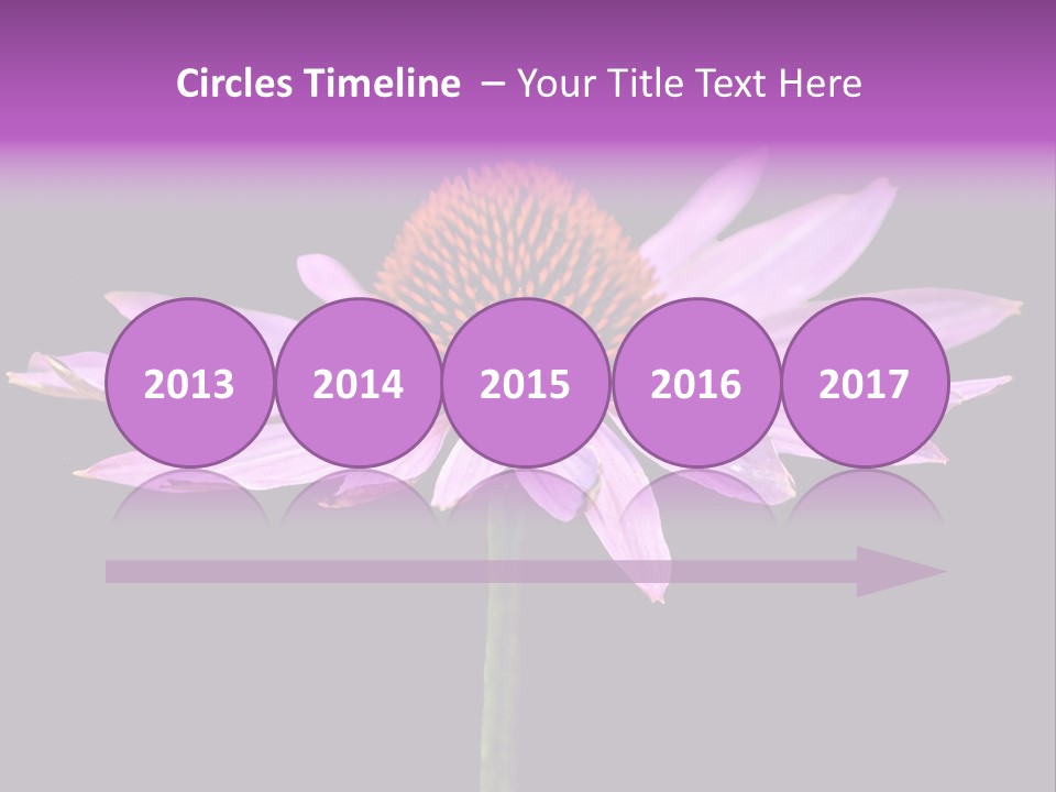 Flora Closeup Green PowerPoint Template