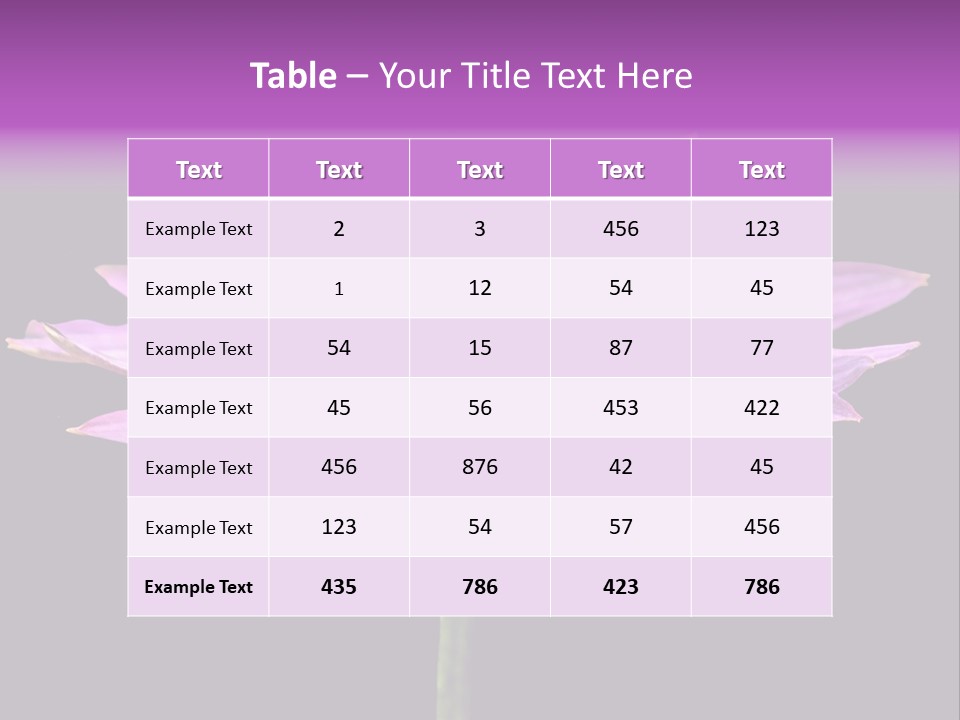 Flora Closeup Green PowerPoint Template