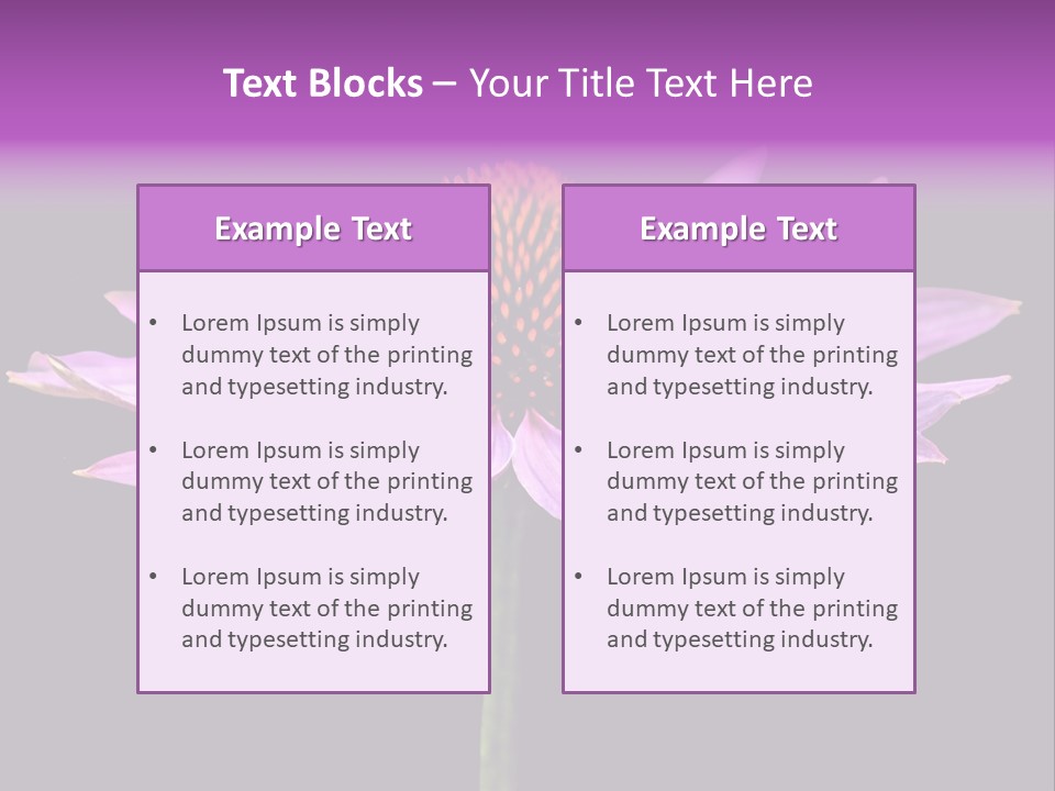 Flora Closeup Green PowerPoint Template
