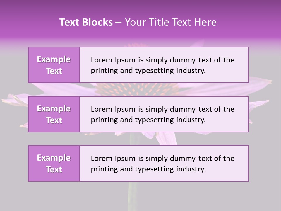 Flora Closeup Green PowerPoint Template