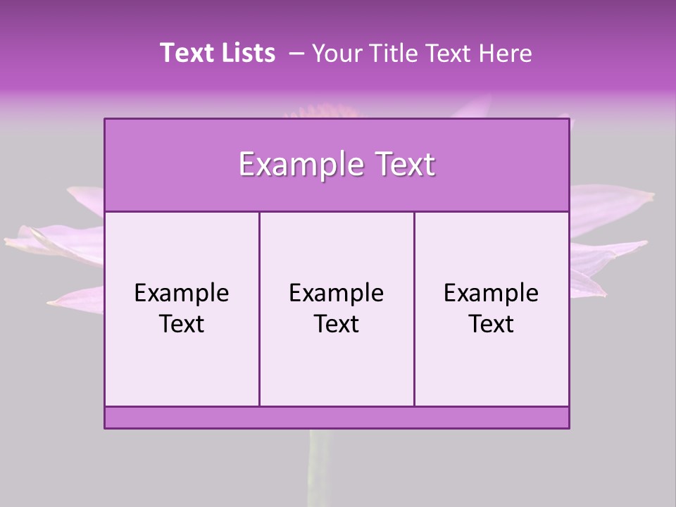 Flora Closeup Green PowerPoint Template