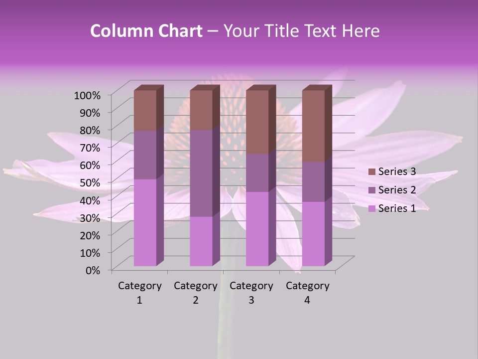 Flora Closeup Green PowerPoint Template