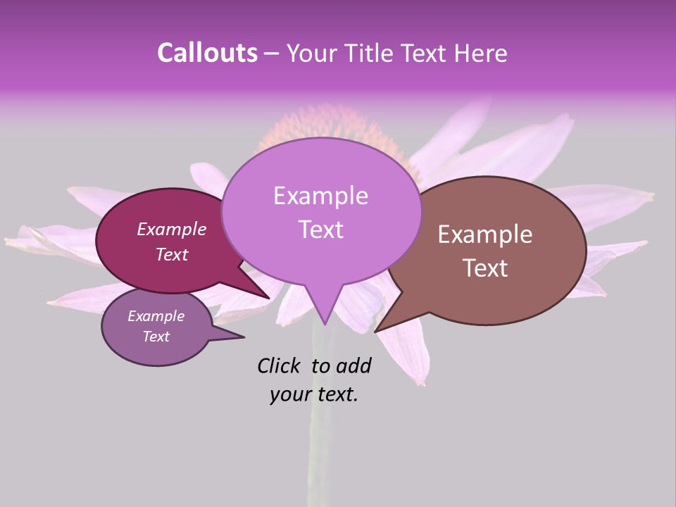 Flora Closeup Green PowerPoint Template