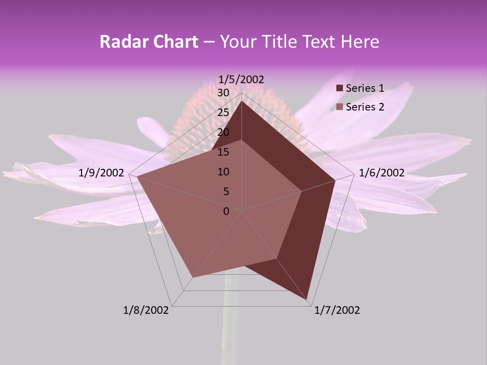 Flora Closeup Green PowerPoint Template