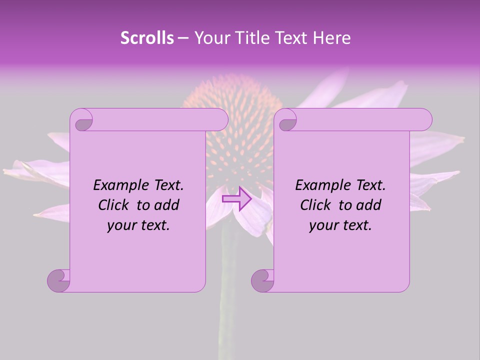 Flora Closeup Green PowerPoint Template
