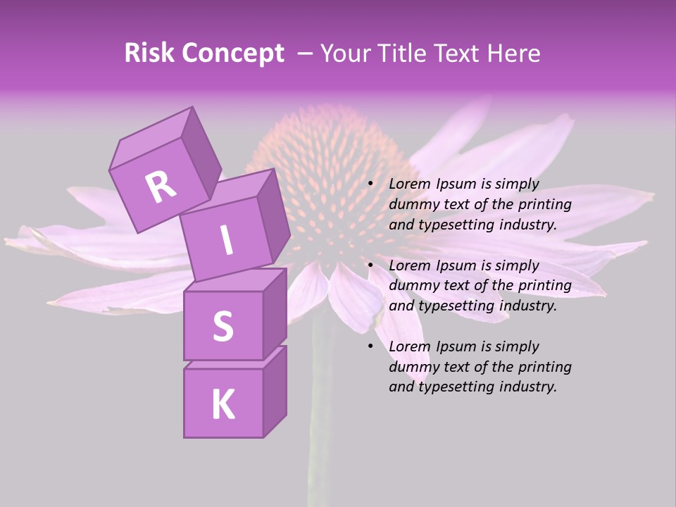 Flora Closeup Green PowerPoint Template