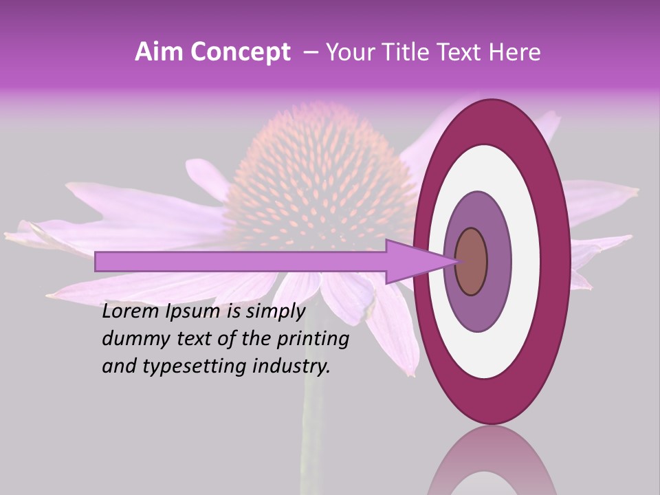 Flora Closeup Green PowerPoint Template