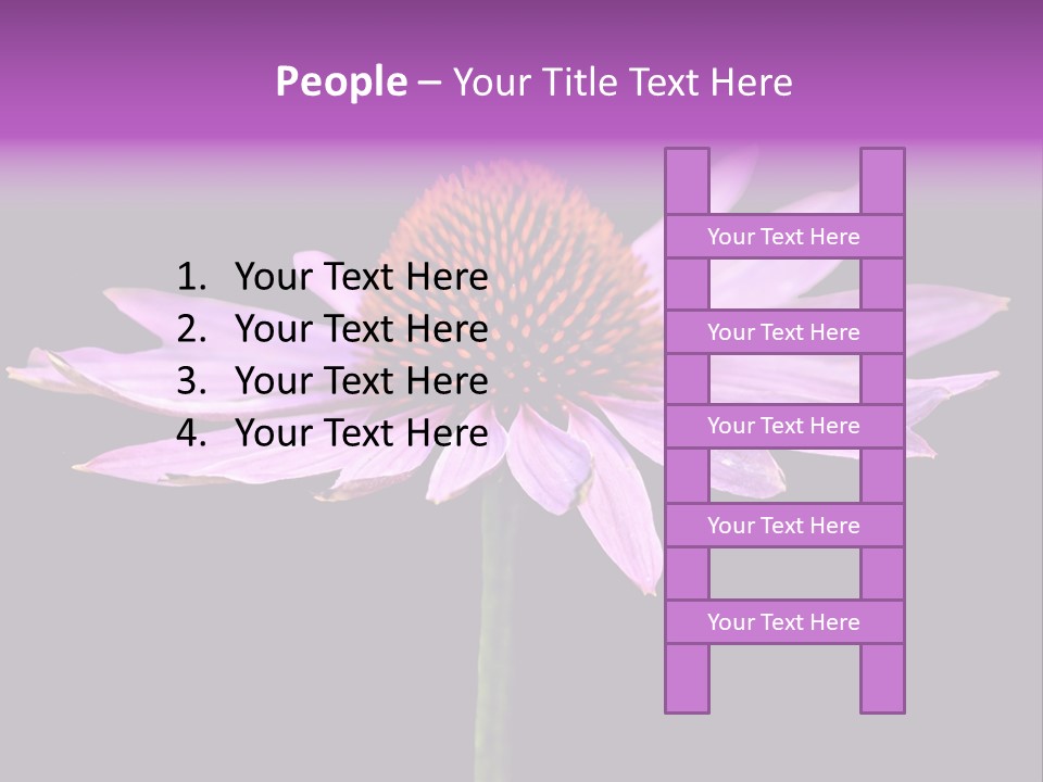 Flora Closeup Green PowerPoint Template