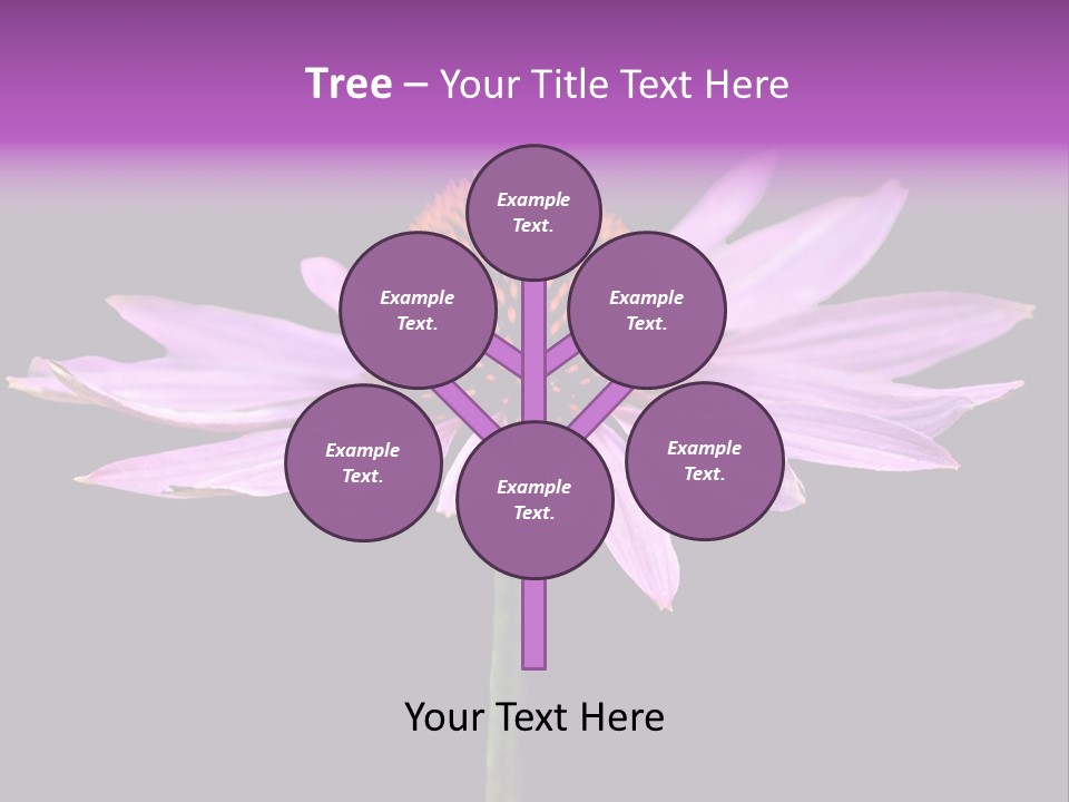 Flora Closeup Green PowerPoint Template