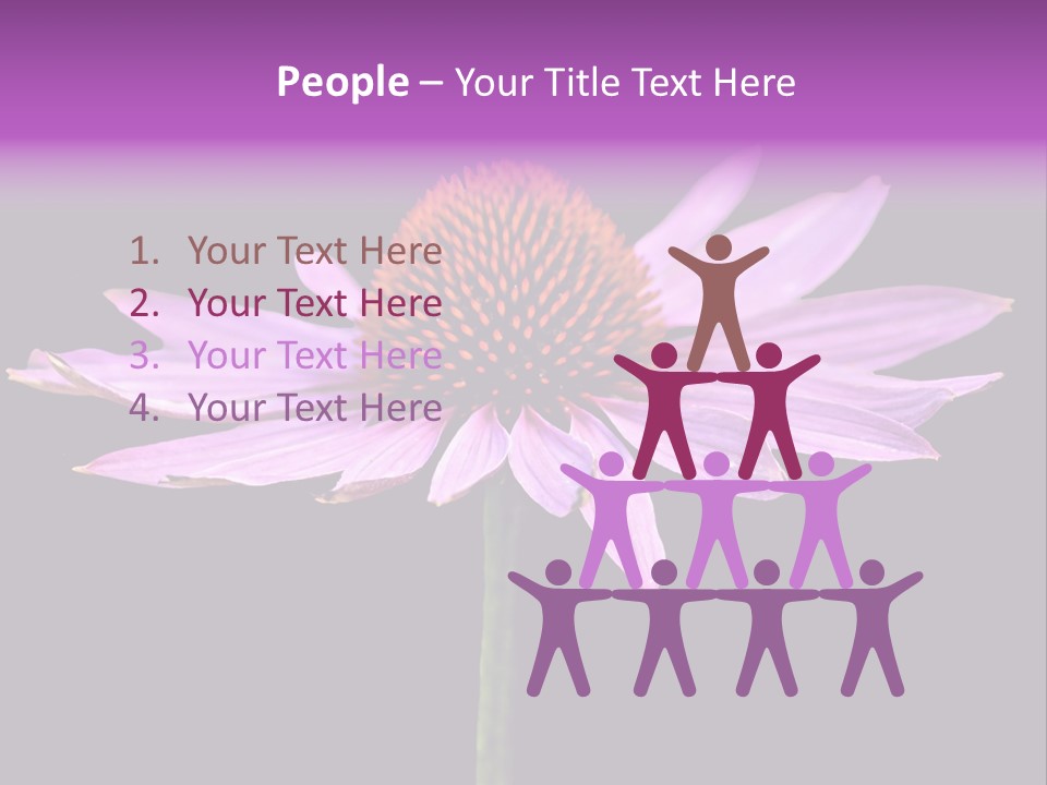 Flora Closeup Green PowerPoint Template