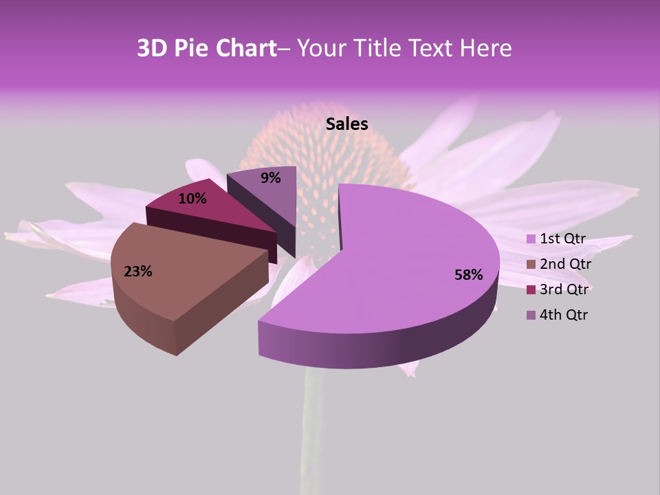 Flora Closeup Green PowerPoint Template