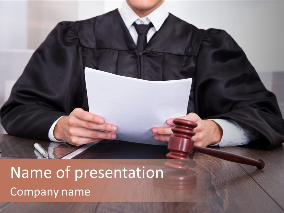 Law Punishment Judge PowerPoint Template