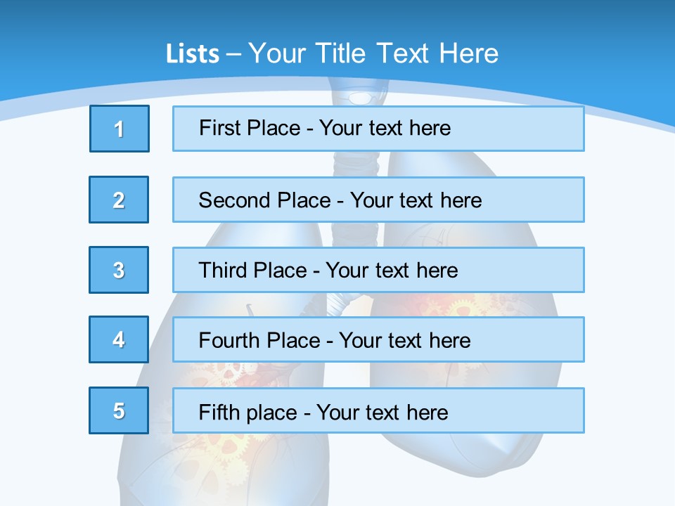 Pain Physiology Lung PowerPoint Template