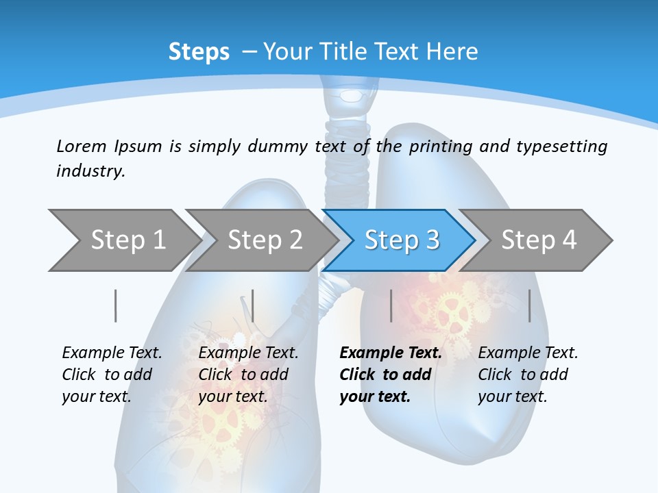 Pain Physiology Lung PowerPoint Template