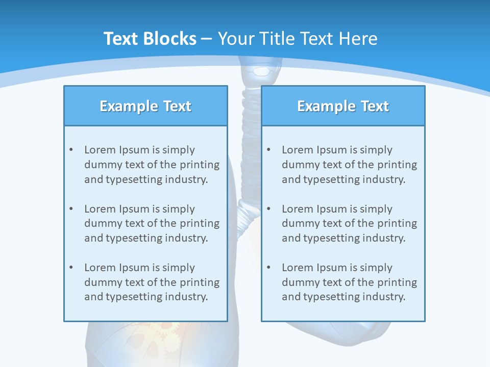 Pain Physiology Lung PowerPoint Template