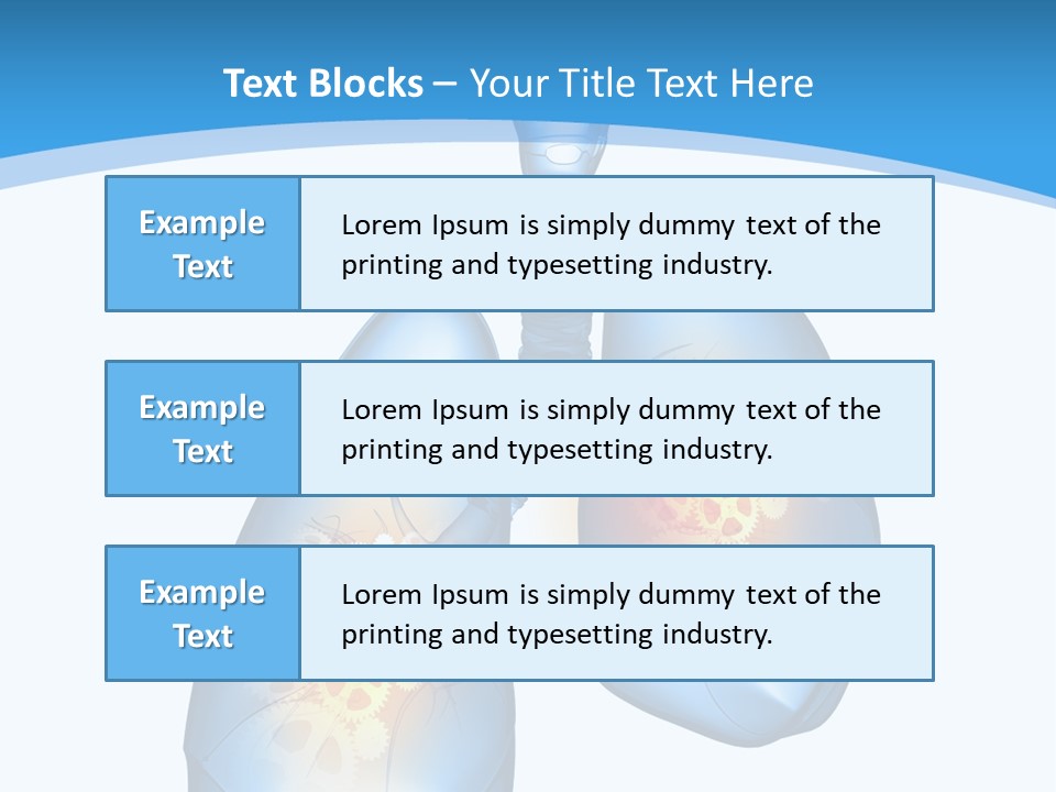 Pain Physiology Lung PowerPoint Template