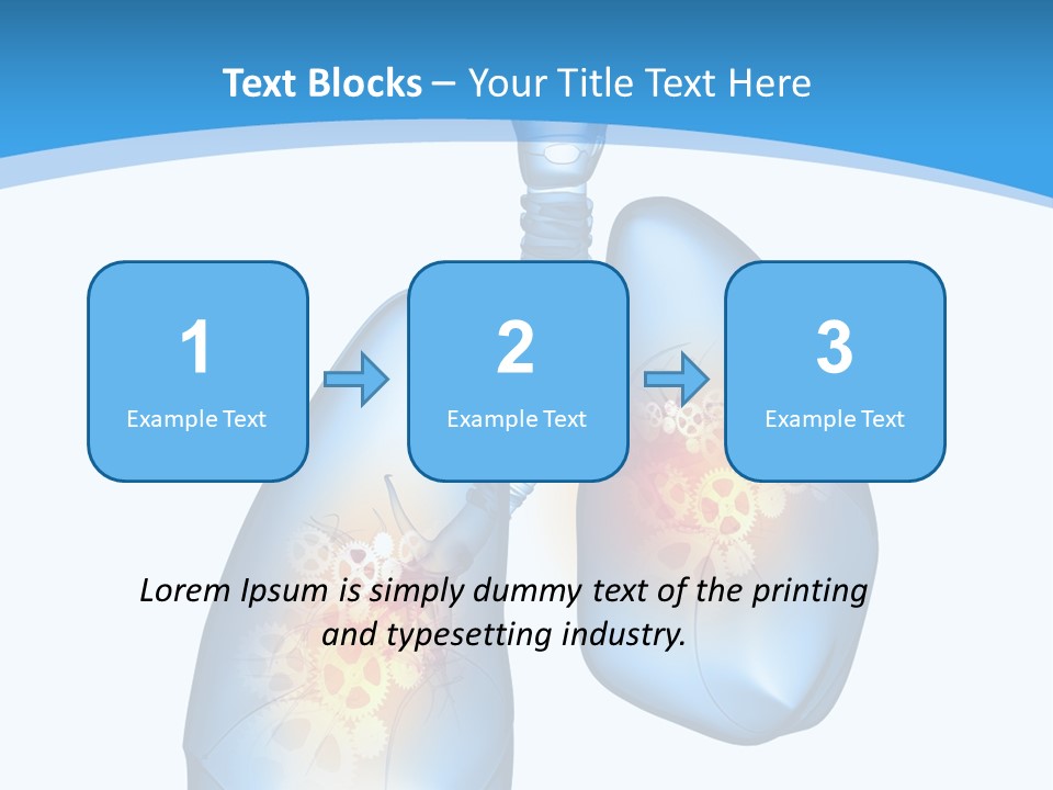 Pain Physiology Lung PowerPoint Template