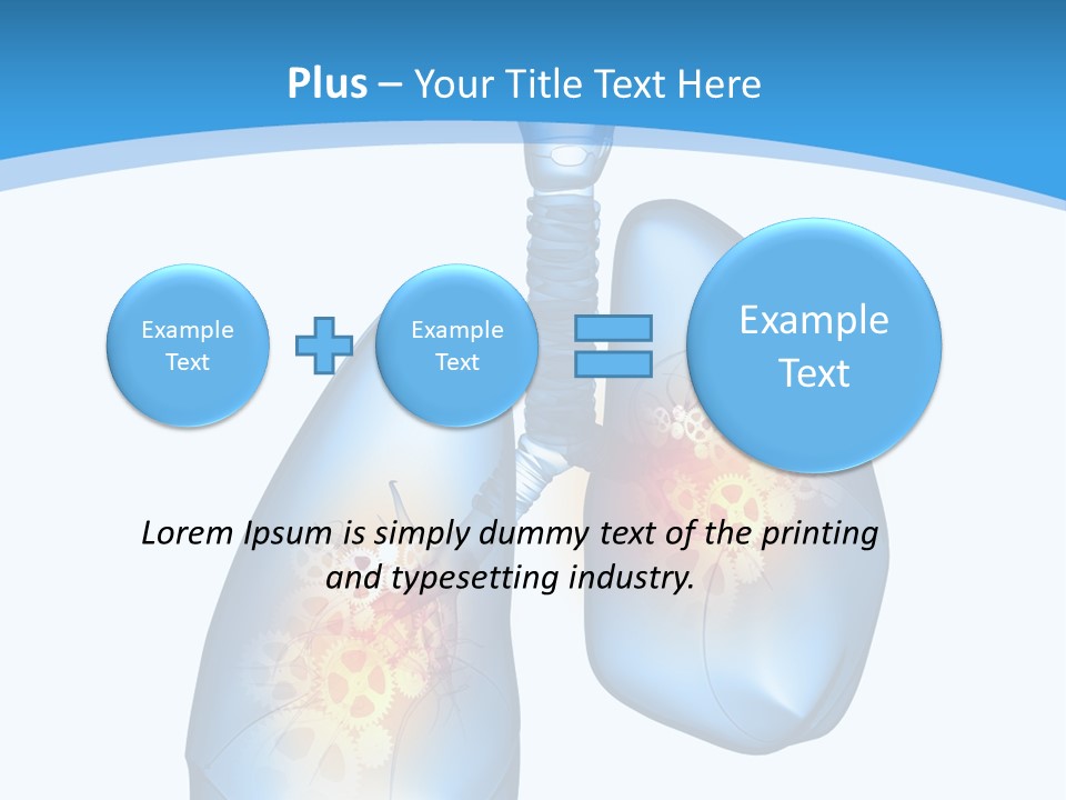 Pain Physiology Lung PowerPoint Template
