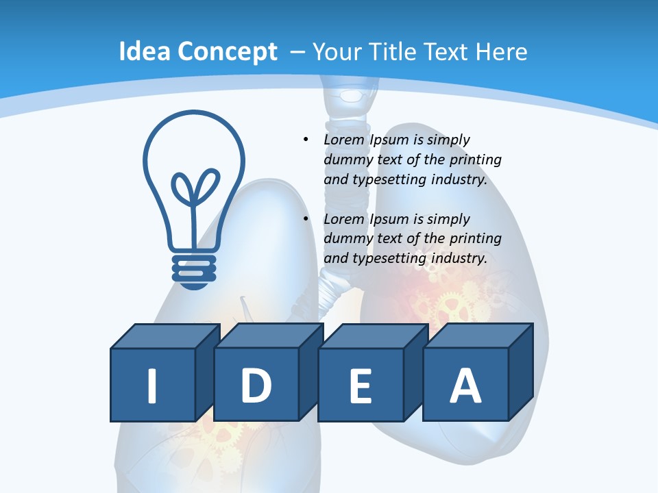 Pain Physiology Lung PowerPoint Template
