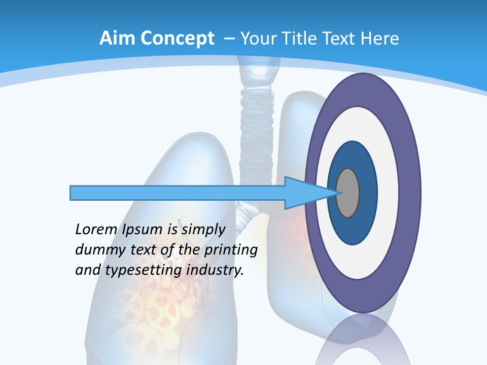 Pain Physiology Lung PowerPoint Template