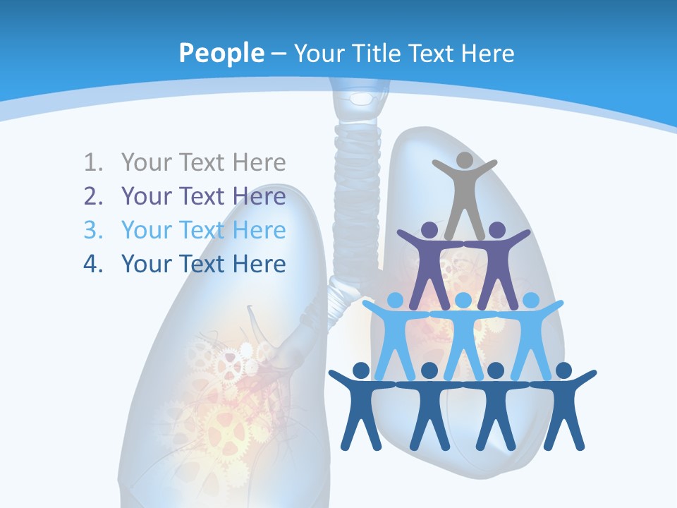 Pain Physiology Lung PowerPoint Template