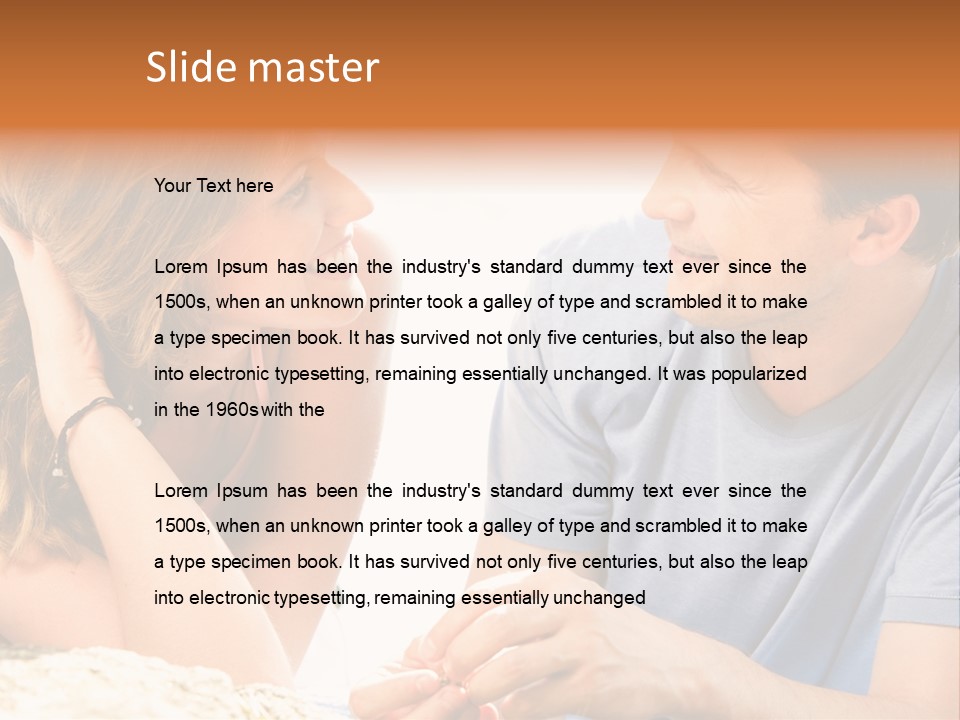 Husband Valentine Passionate PowerPoint Template