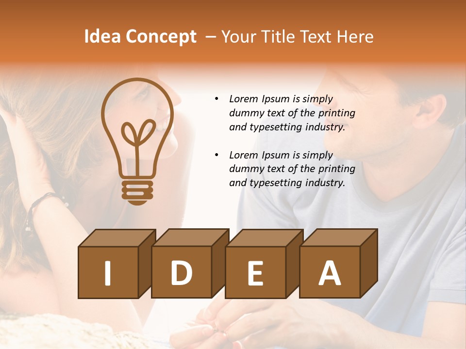 Husband Valentine Passionate PowerPoint Template